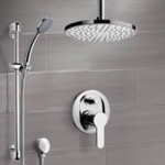 Remer SFR49 Ceiling Rain Shower System with Handheld, Rain Shower Head, Shower Faucet Set